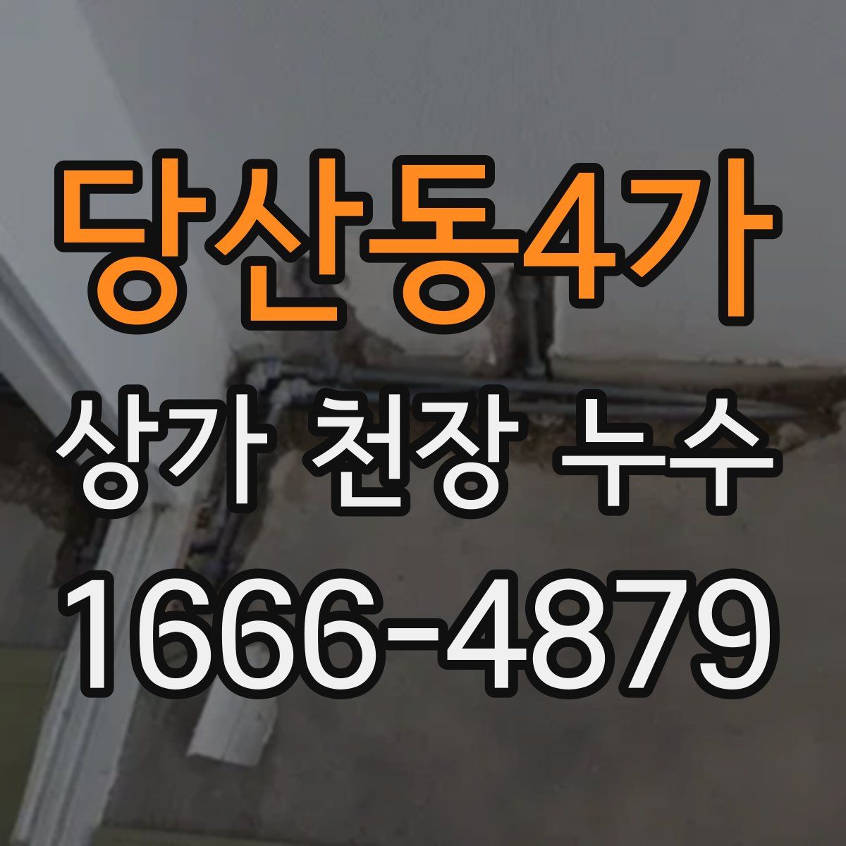 당산동4가 상가 천장 누수
