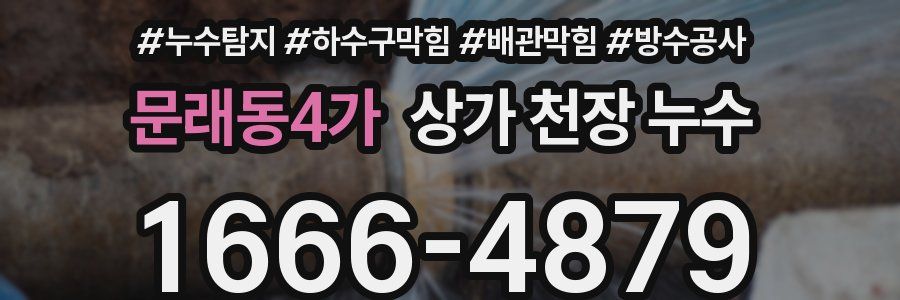 문래동4가 상가 천장 누수