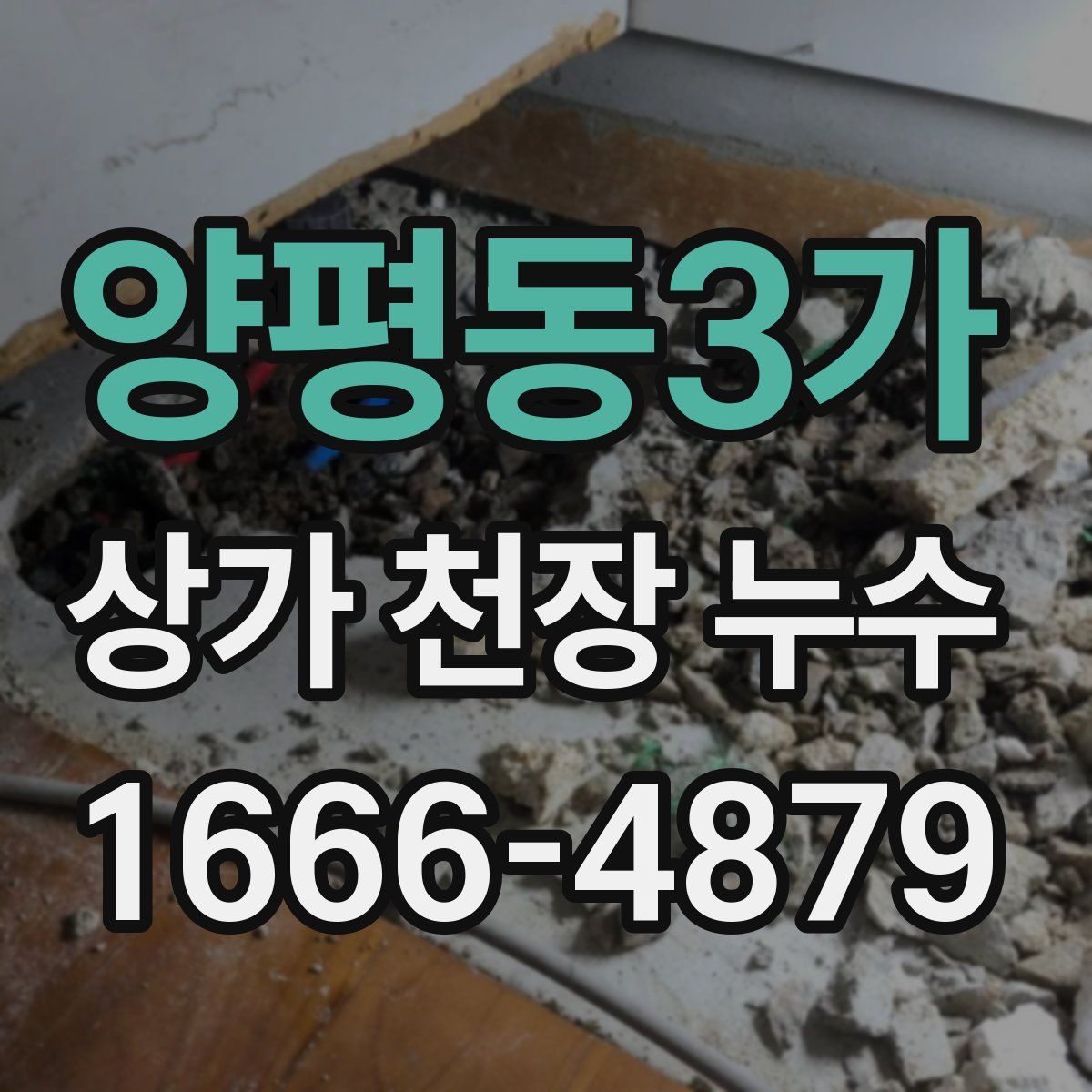 양평동3가 상가 천장 누수