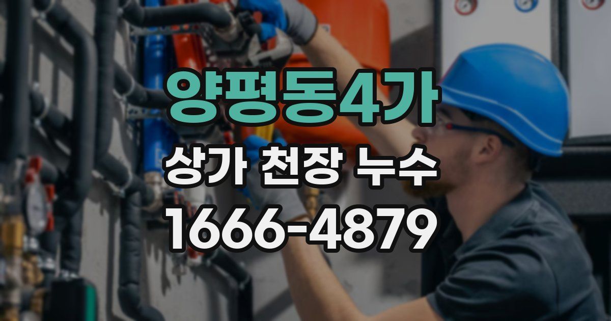 양평동4가 상가 천장 누수