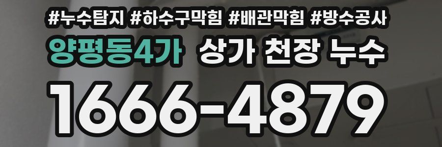 양평동4가 상가 천장 누수