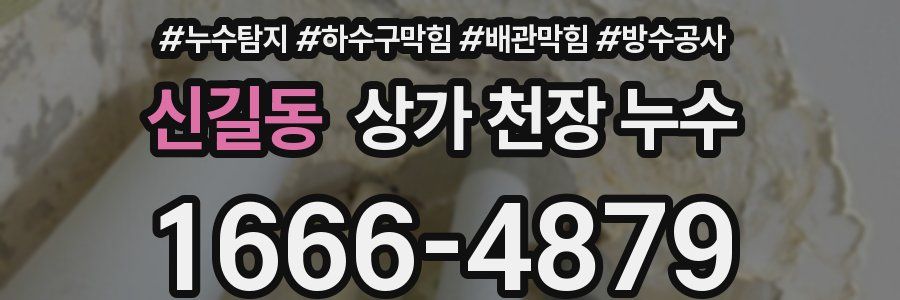 신길동 상가 천장 누수