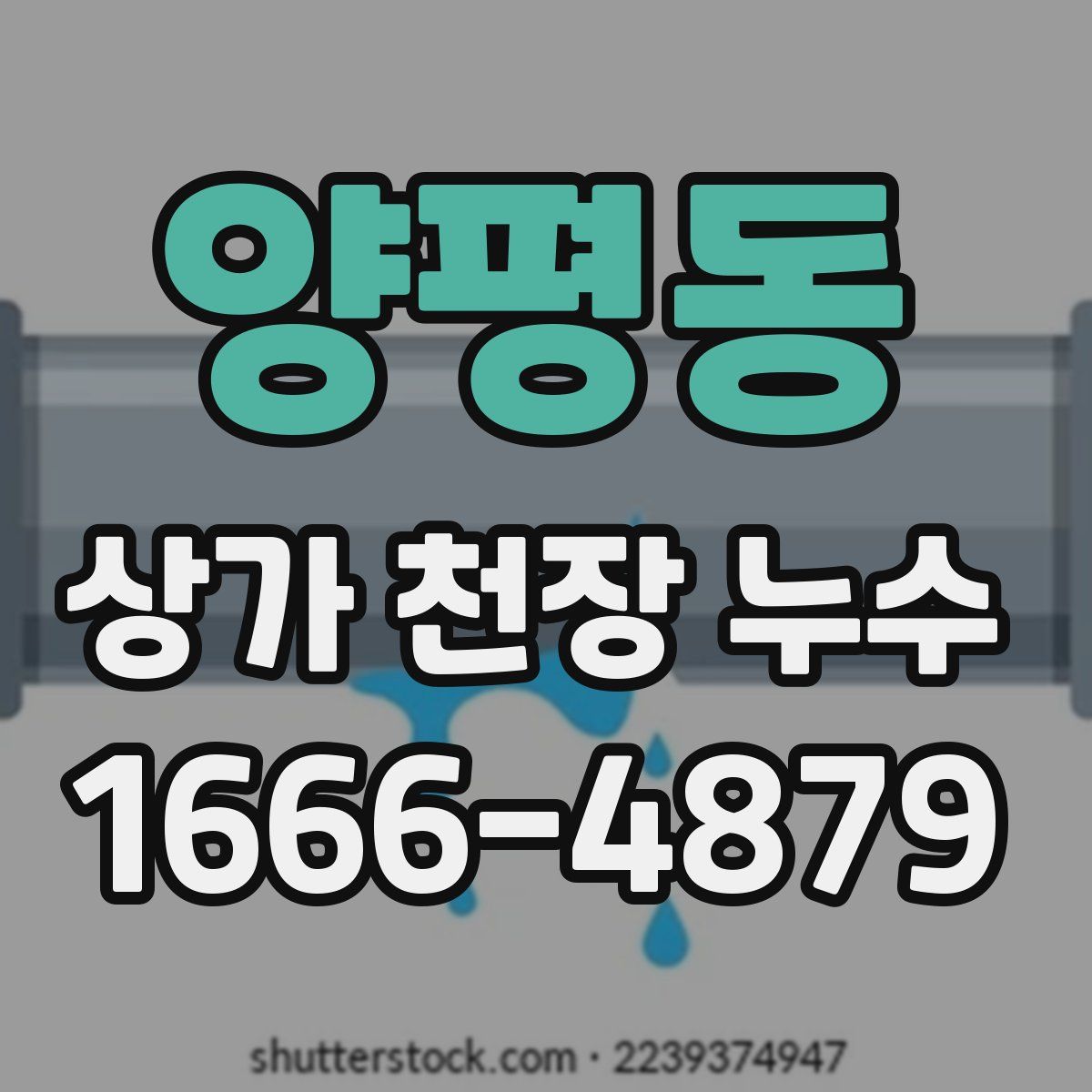 양평동 상가 천장 누수