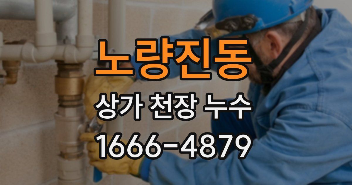 노량진동 상가 천장 누수
