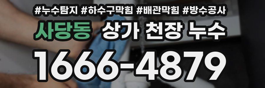 사당동 상가 천장 누수