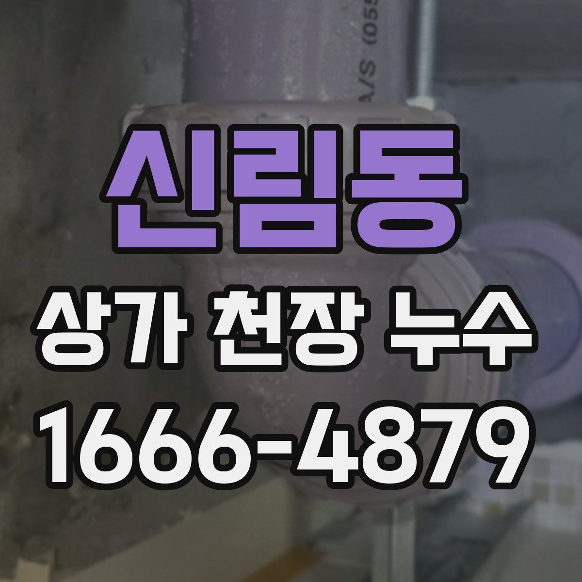 신림동 상가 천장 누수