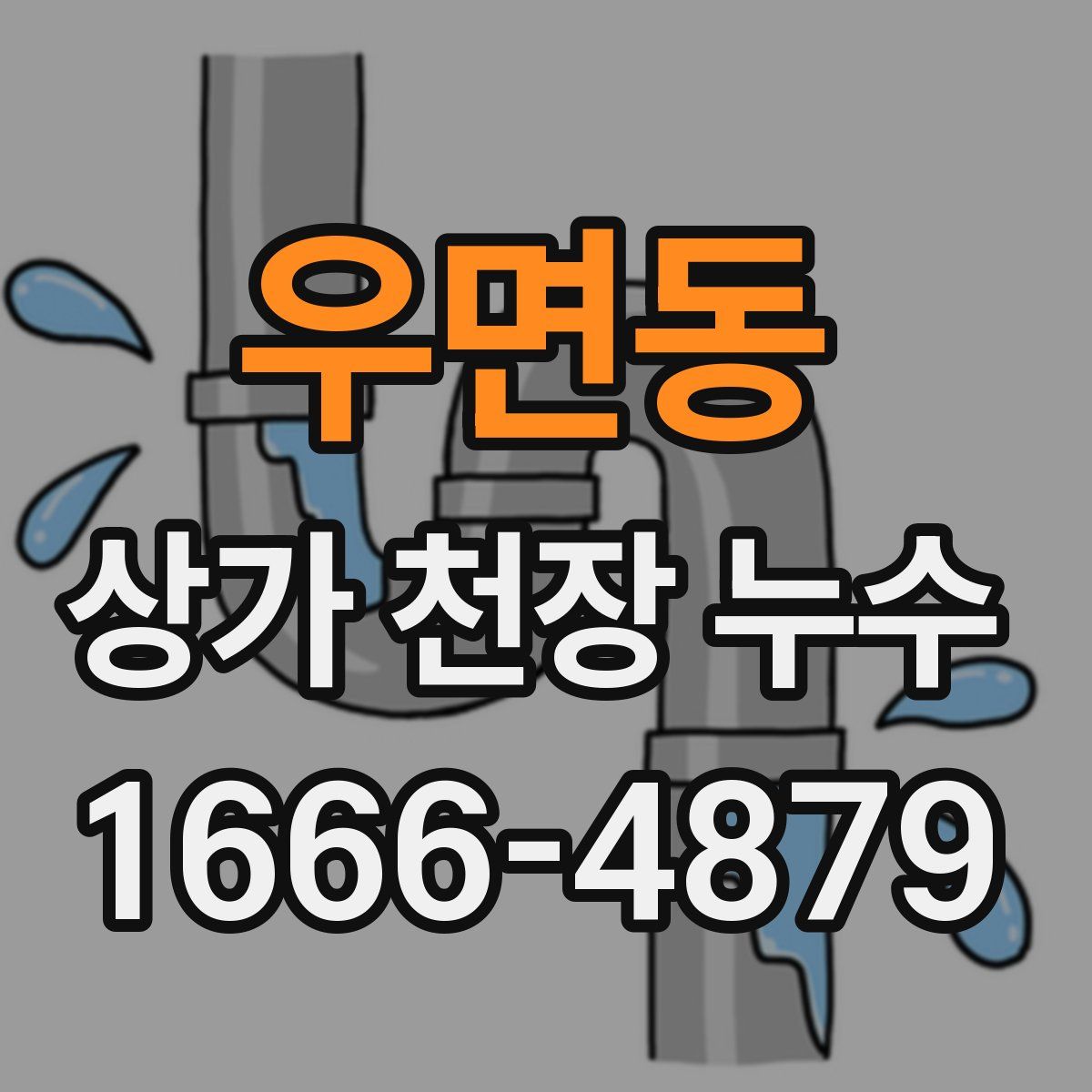 우면동 상가 천장 누수