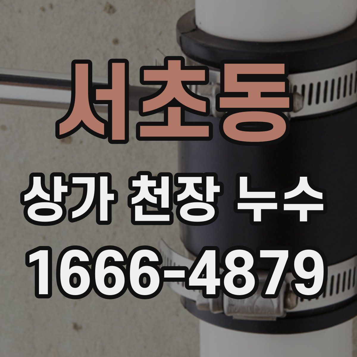 서초동 상가 천장 누수