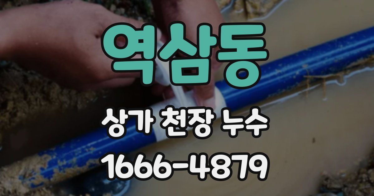 역삼동 상가 천장 누수