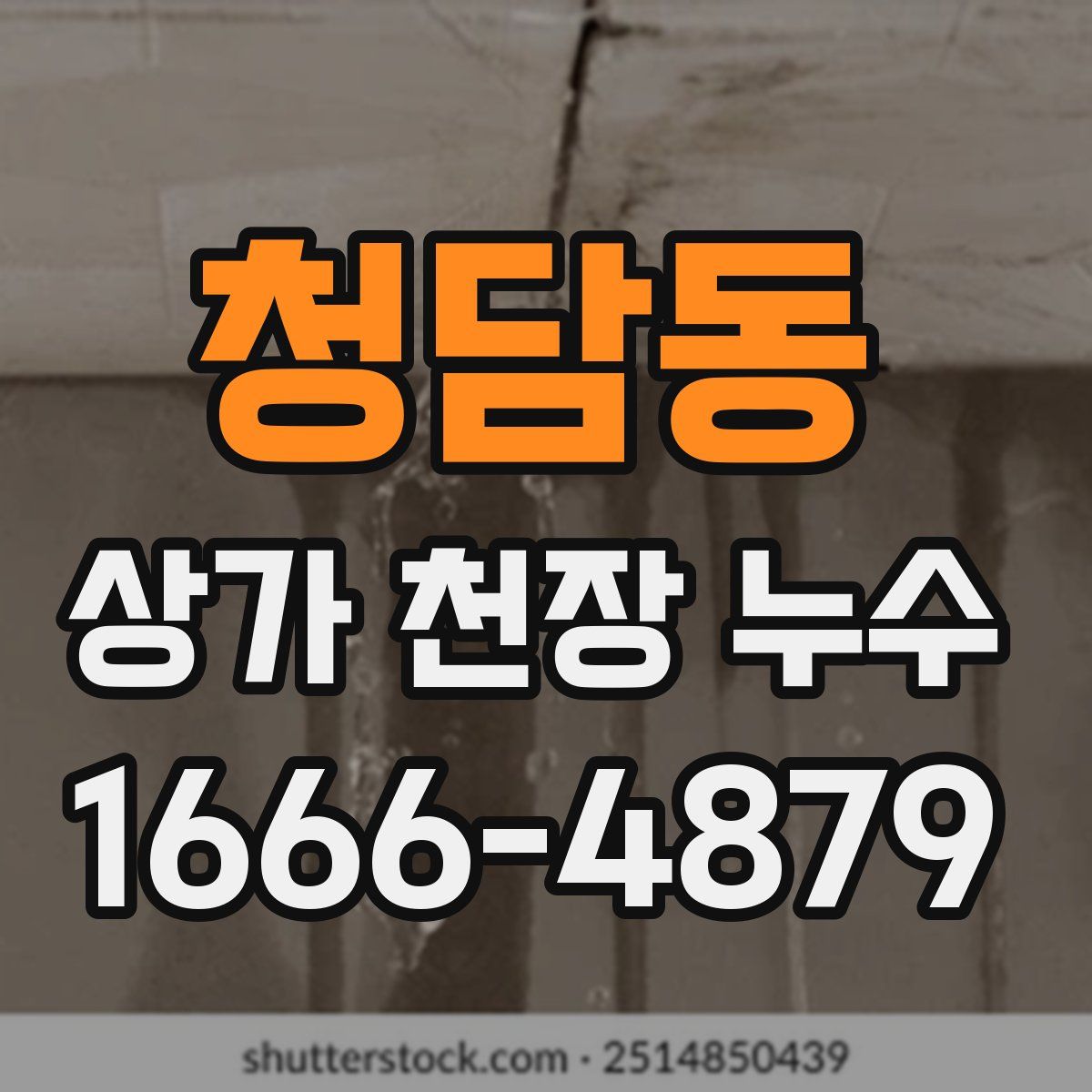 청담동 상가 천장 누수