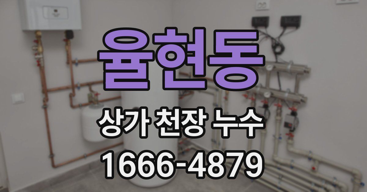 율현동 상가 천장 누수