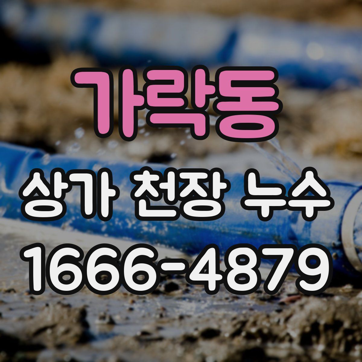 가락동 상가 천장 누수