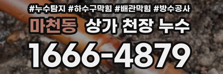 마천동 상가 천장 누수