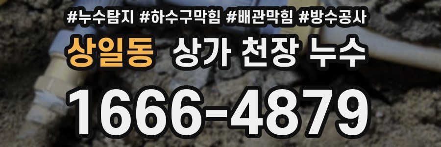 상일동 상가 천장 누수