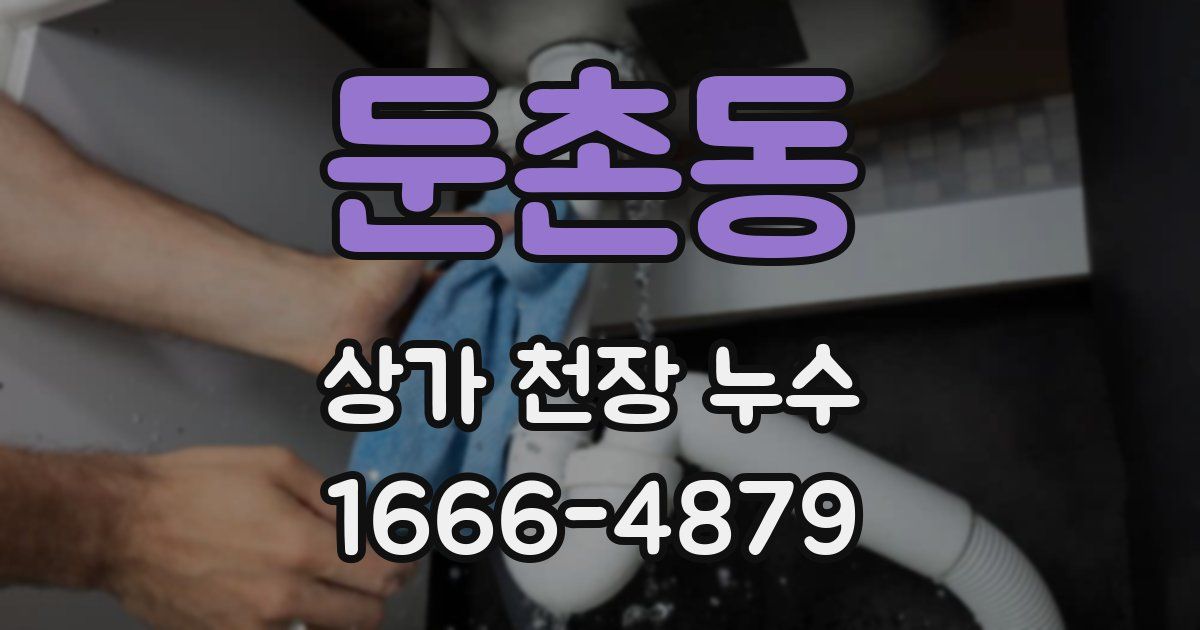 둔촌동 상가 천장 누수