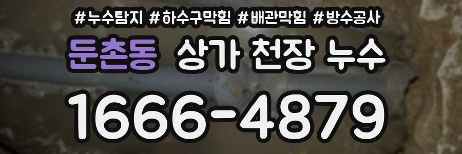 둔촌동 상가 천장 누수
