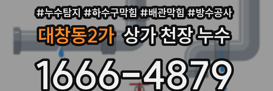 대창동2가 상가 천장 누수