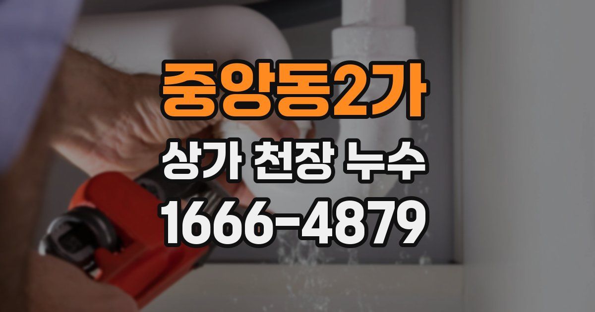 중앙동2가 상가 천장 누수