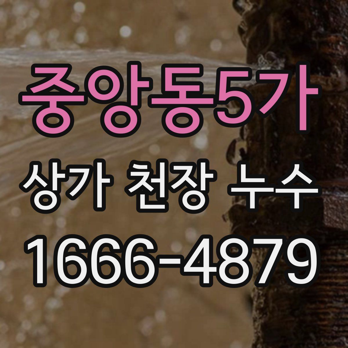 중앙동5가 상가 천장 누수