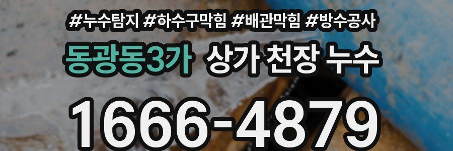 동광동3가 상가 천장 누수