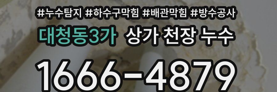 대청동3가 상가 천장 누수