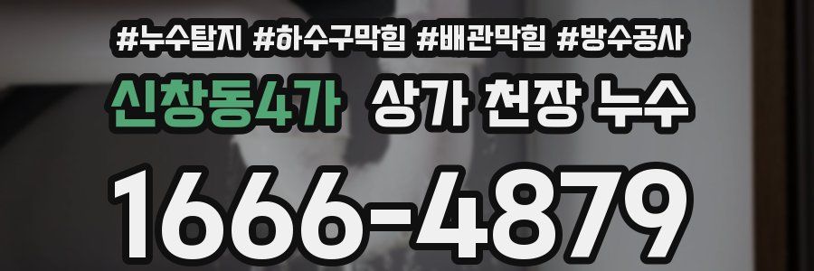 신창동4가 상가 천장 누수