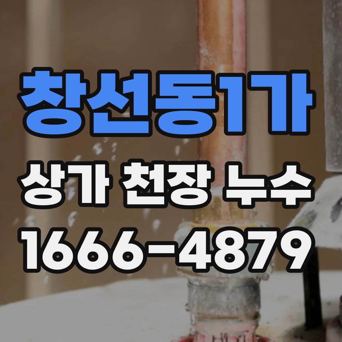 창선동1가 상가 천장 누수