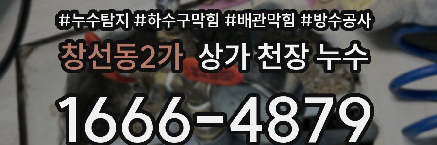 창선동2가 상가 천장 누수
