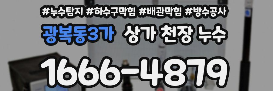 광복동3가 상가 천장 누수