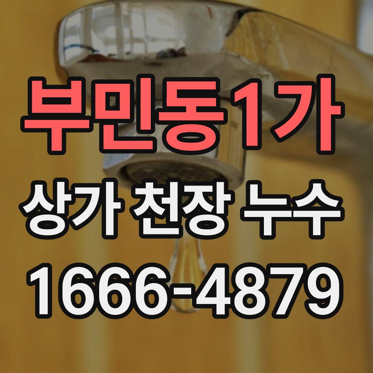 부민동1가 상가 천장 누수