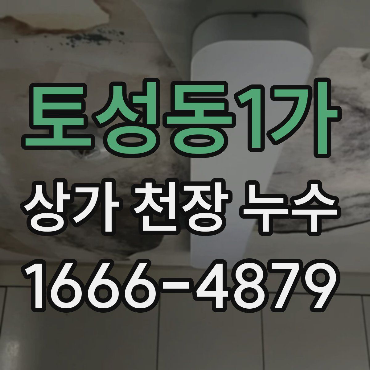 토성동1가 상가 천장 누수