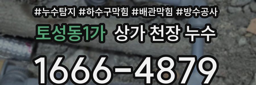 토성동1가 상가 천장 누수