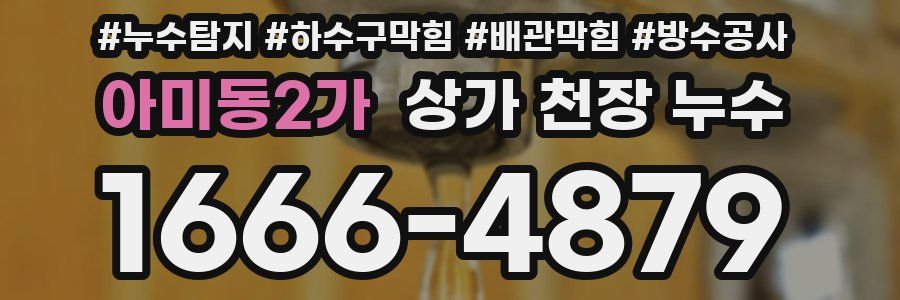 아미동2가 상가 천장 누수
