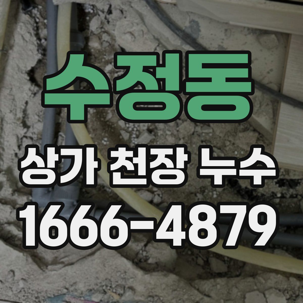 수정동 상가 천장 누수