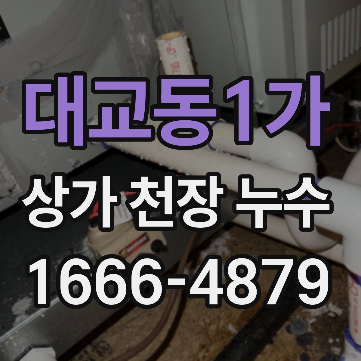 대교동1가 상가 천장 누수