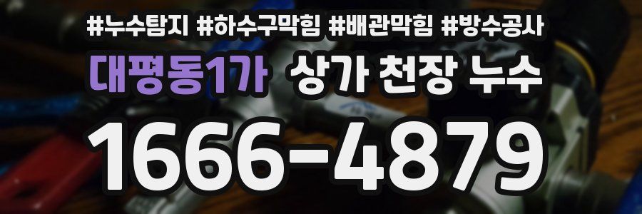 대평동1가 상가 천장 누수