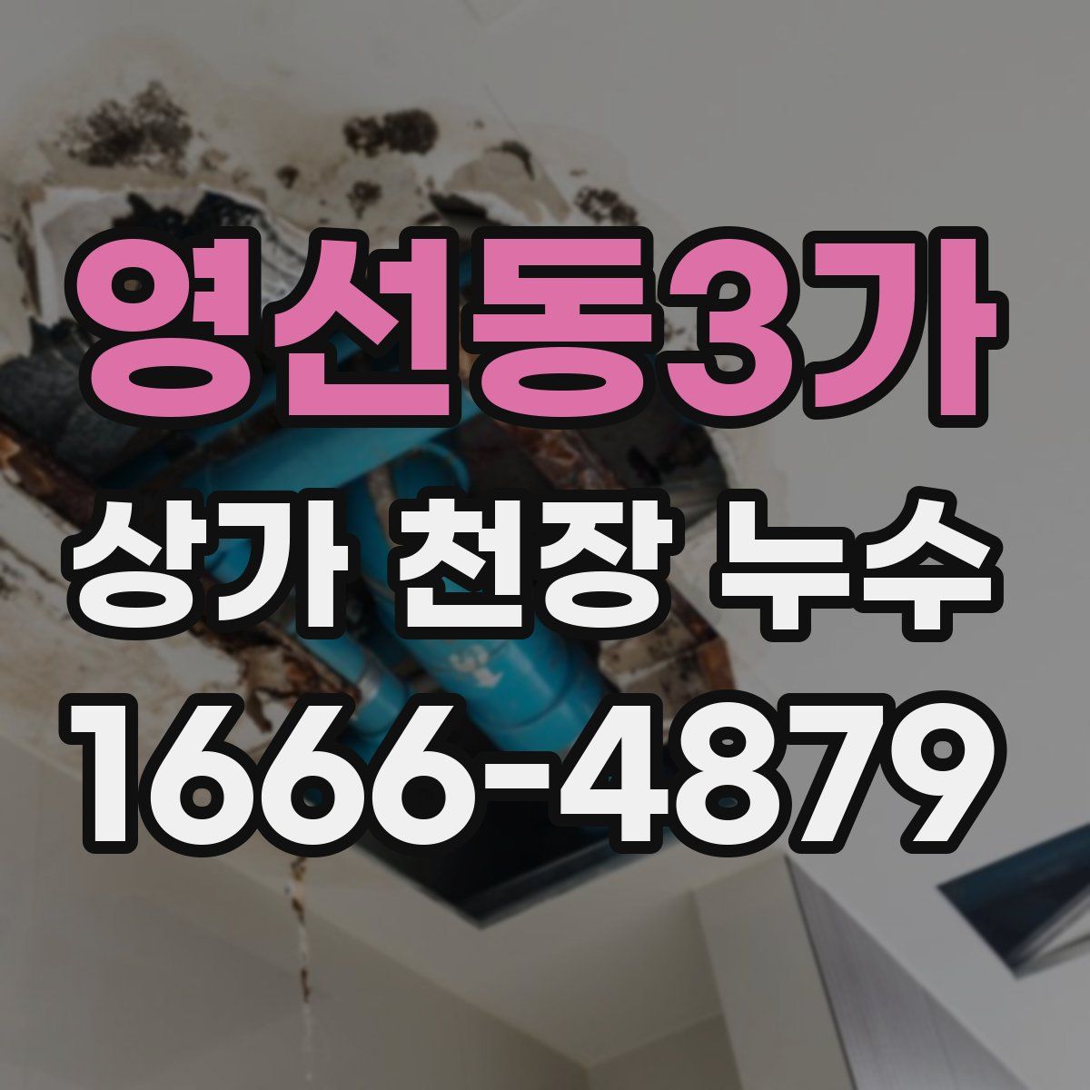 영선동3가 상가 천장 누수