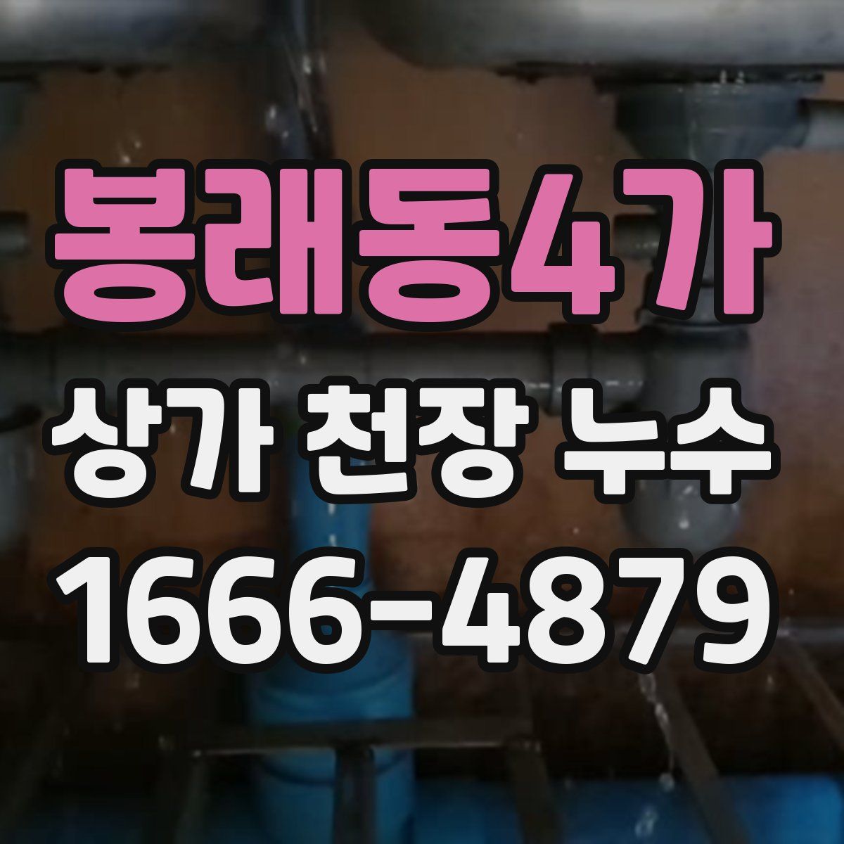 봉래동4가 상가 천장 누수