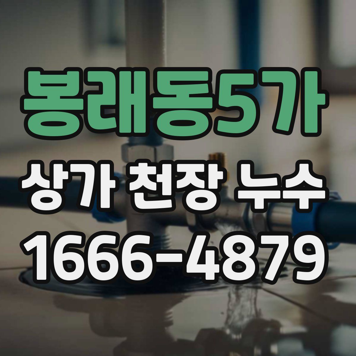 봉래동5가 상가 천장 누수
