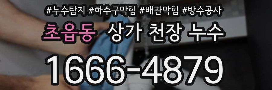 초읍동 상가 천장 누수