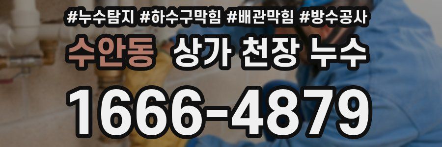 수안동 상가 천장 누수