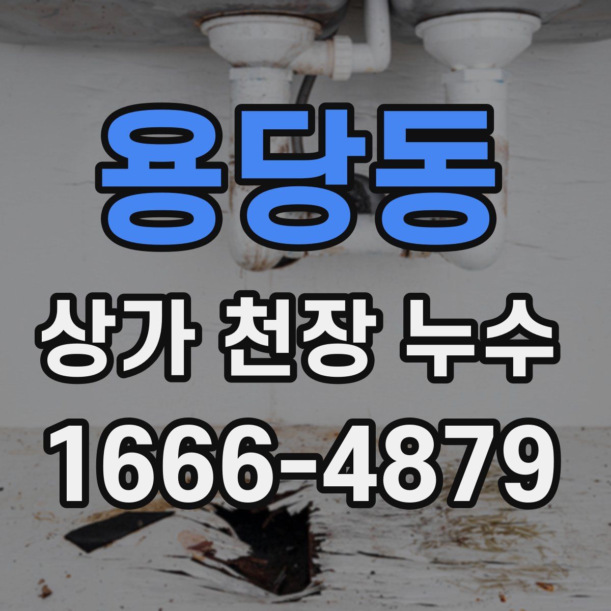 용당동 상가 천장 누수