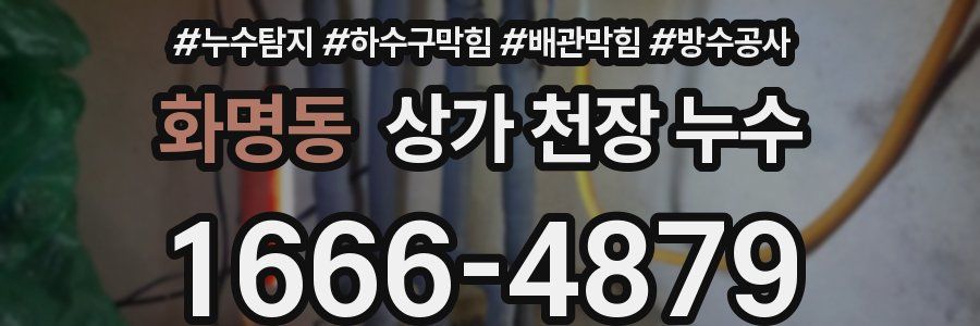 화명동 상가 천장 누수