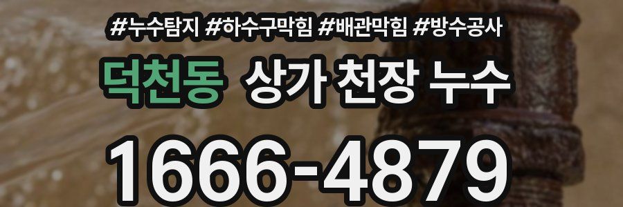 덕천동 상가 천장 누수