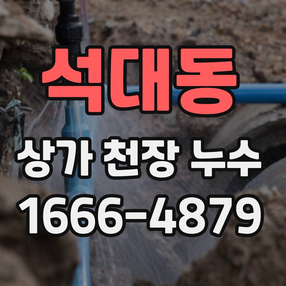 석대동 상가 천장 누수