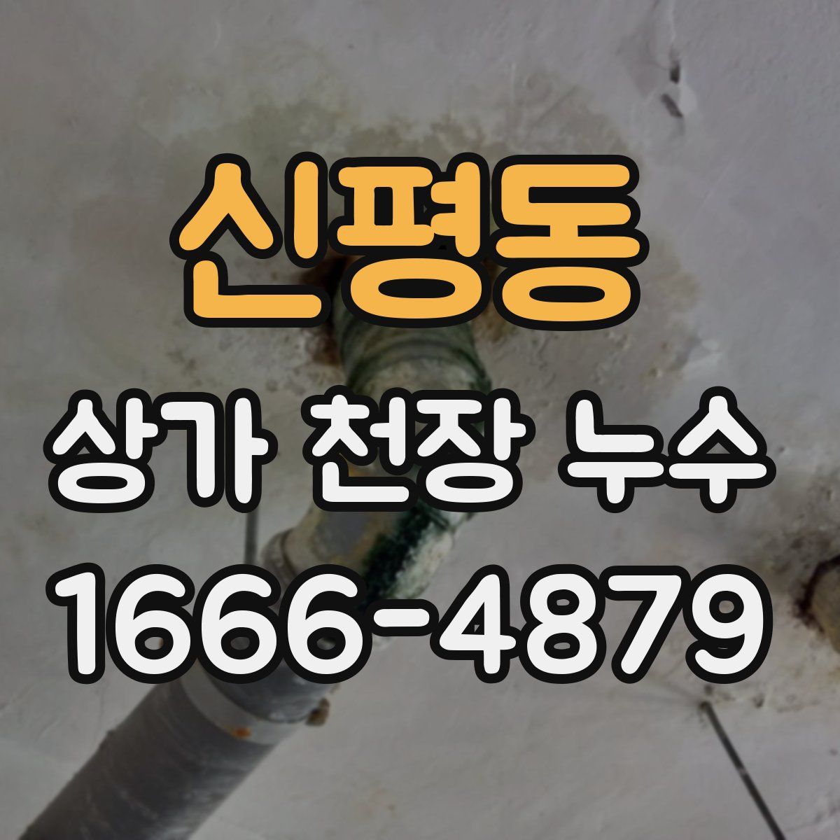 신평동 상가 천장 누수