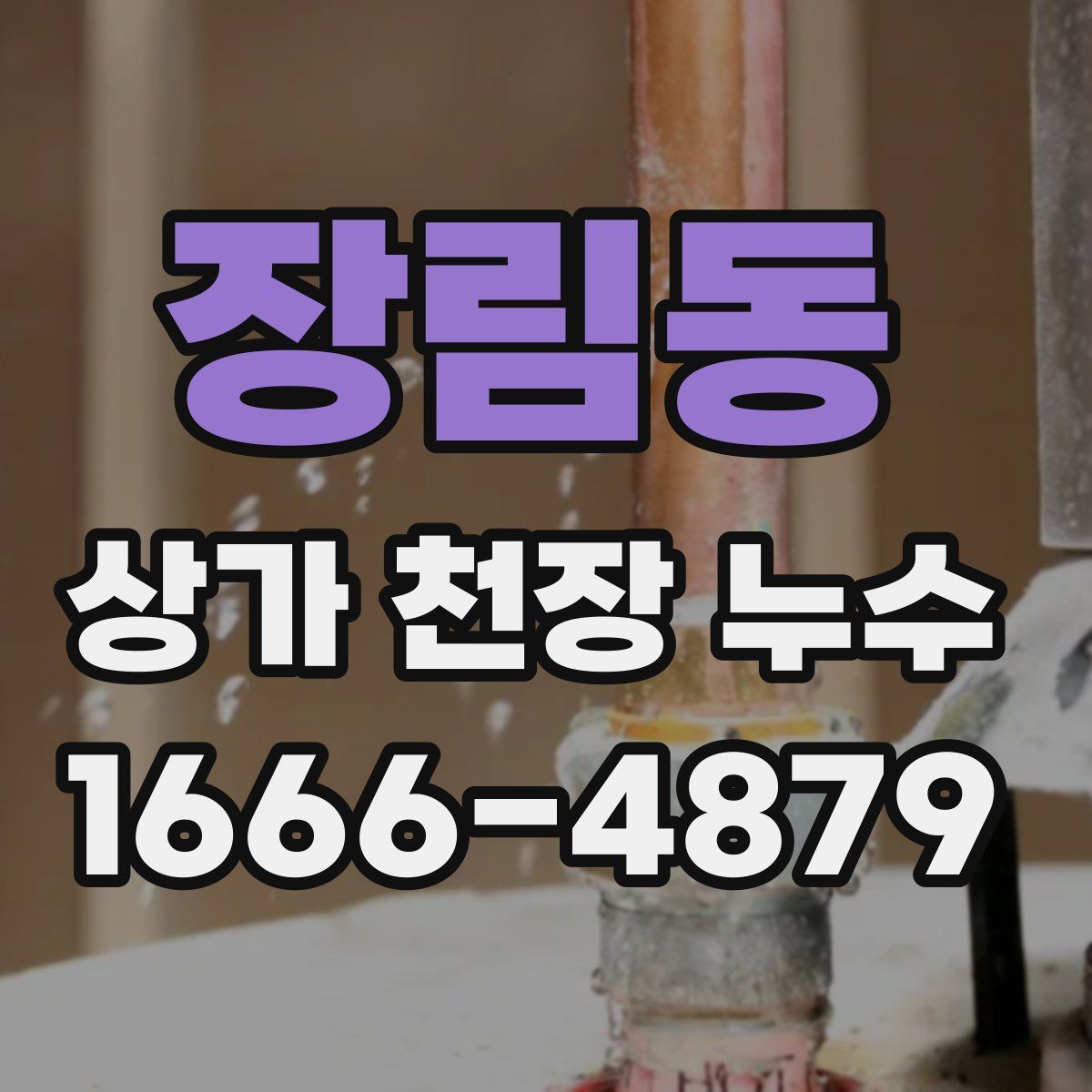 장림동 상가 천장 누수