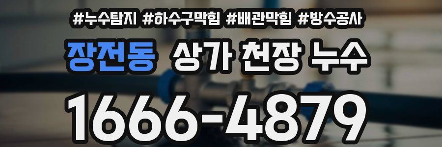 장전동 상가 천장 누수