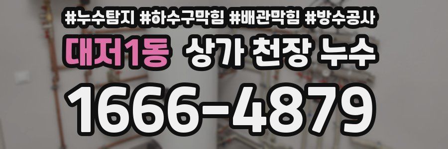 대저1동 상가 천장 누수