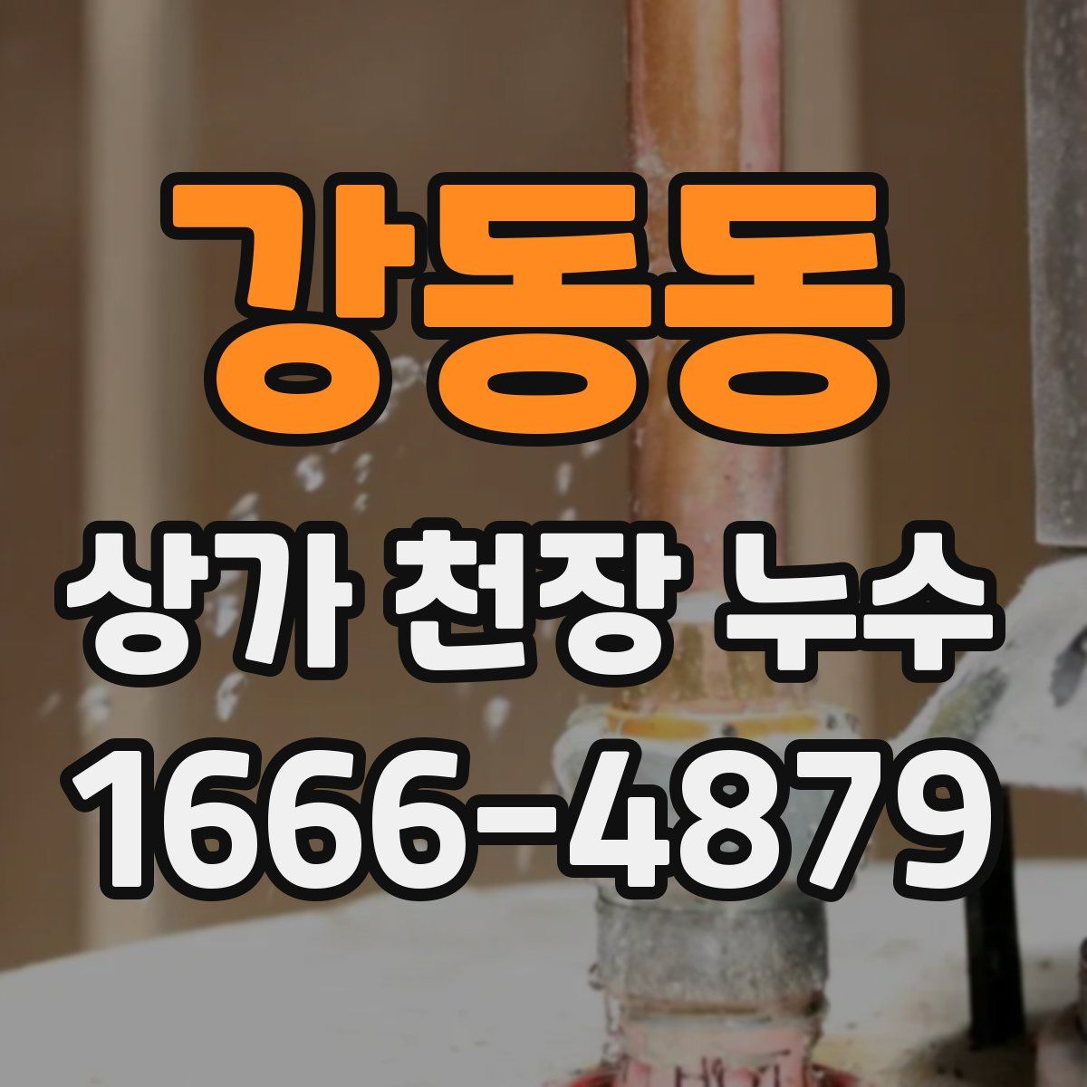 강동동 상가 천장 누수